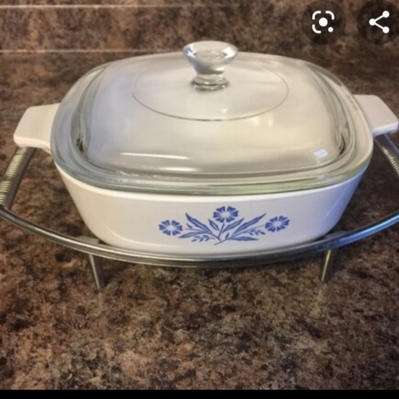 VINTAGE CORNING WARE accessories casserole trivet and removable clip on … - Picture 10 of 10